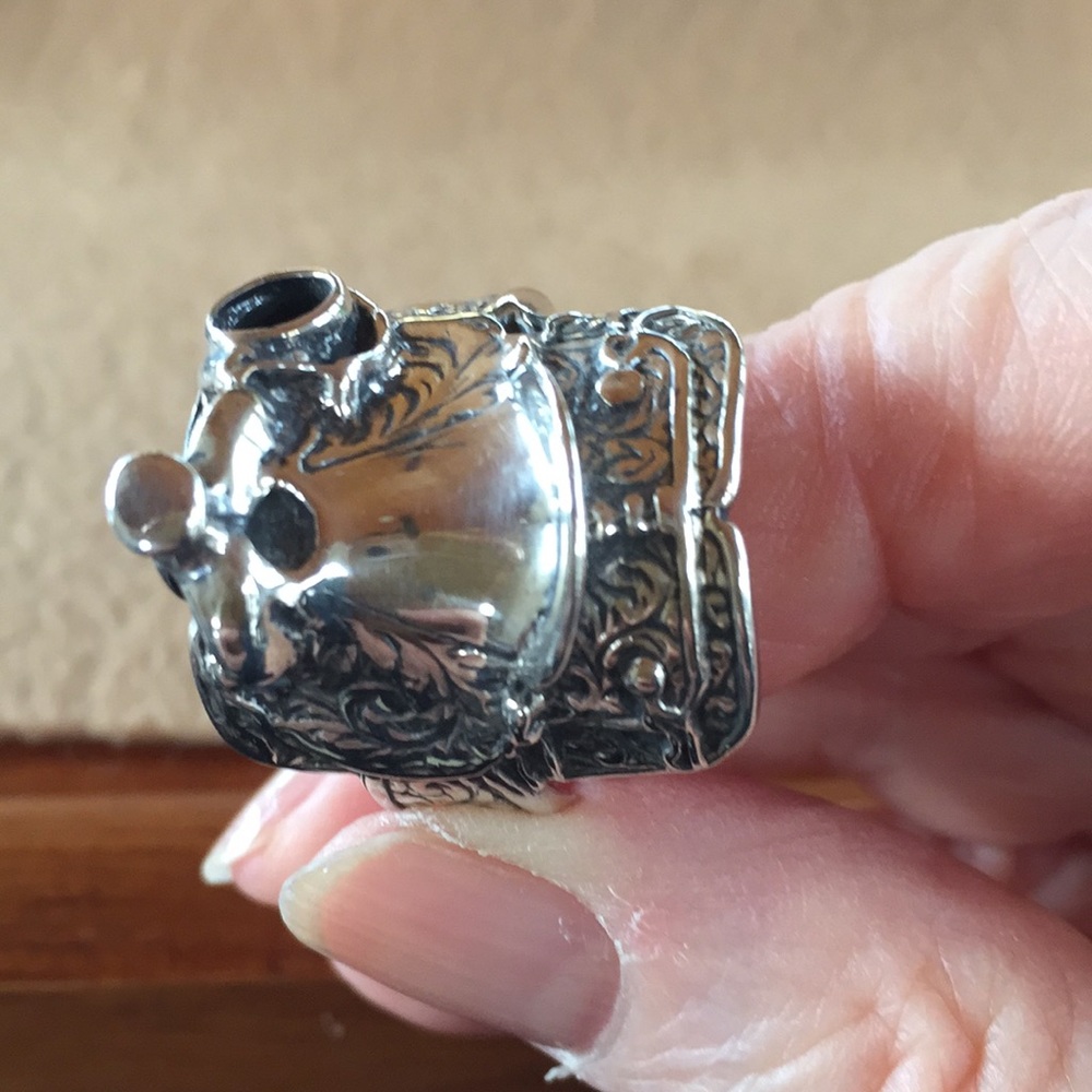 NOT FOR SALE (SOLD) Man’s Sterling Saddle Ring-size 7, 11,12,13 - Picture 2 of 6